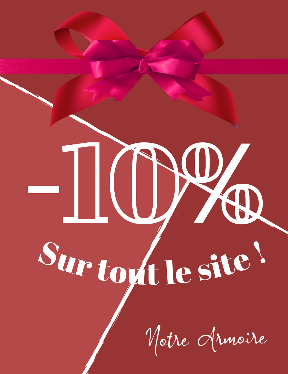 -10% en s'inscrivant à la newsletter