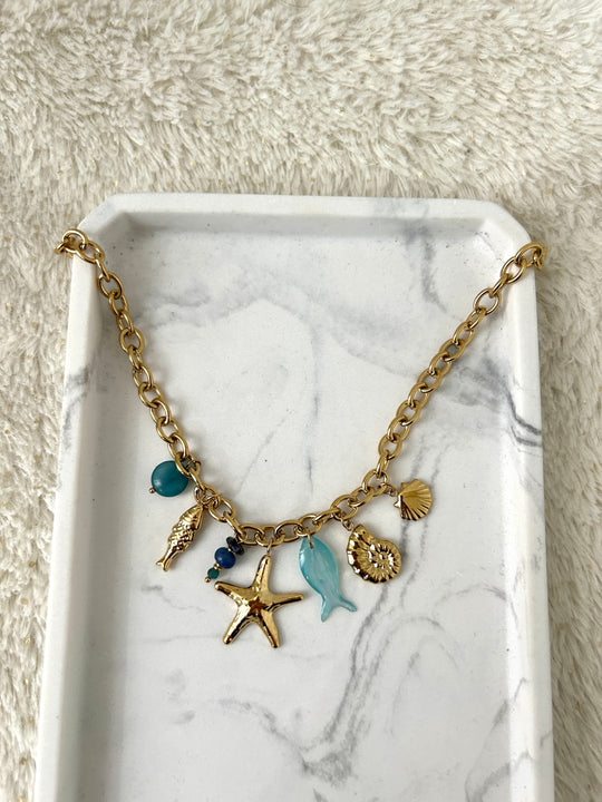 Collier charm Sirène