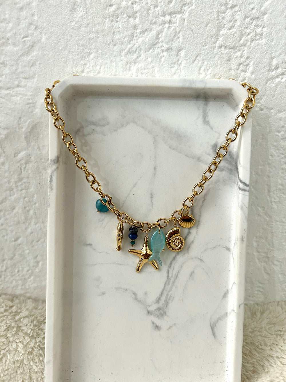 Collier charm Sirène