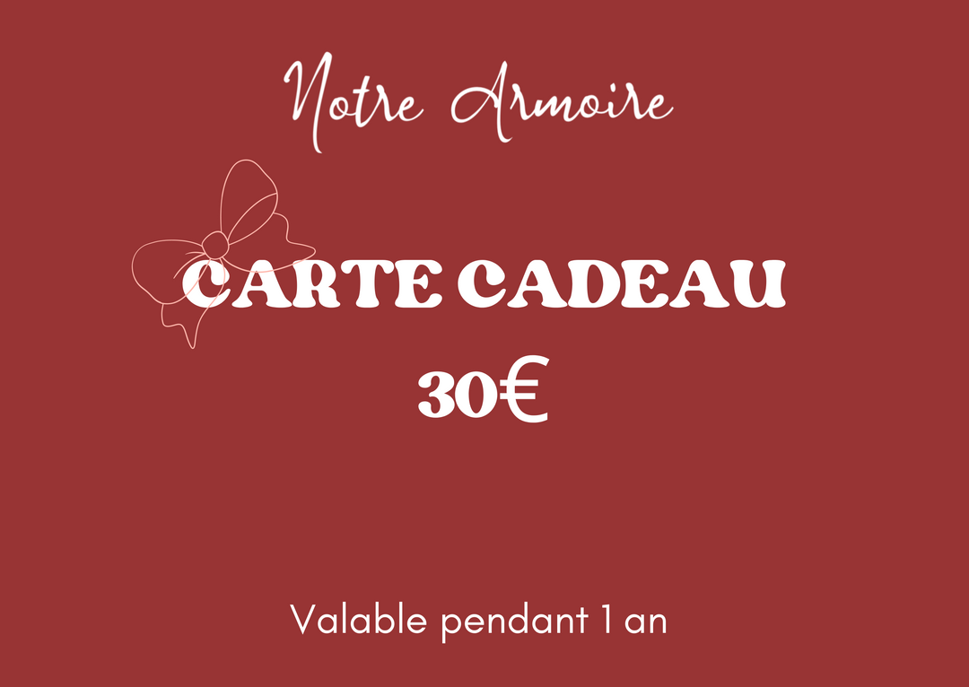 Carte-cadeau Notre Armoire