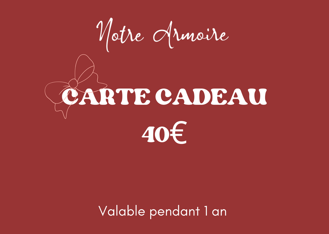 Carte-cadeau Notre Armoire