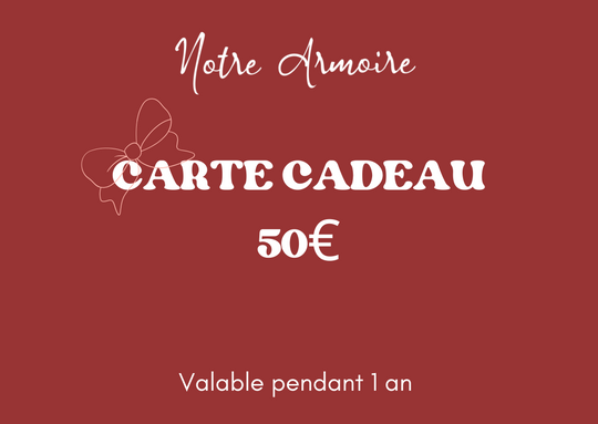 Carte-cadeau Notre Armoire