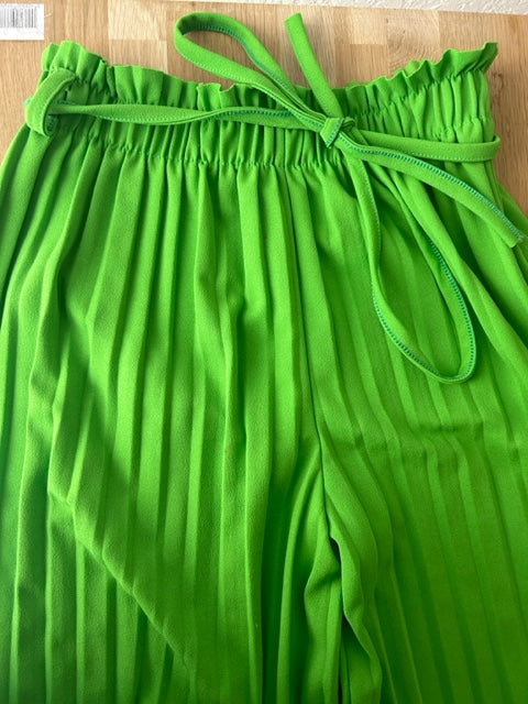 Florence pleated green pants (defective)