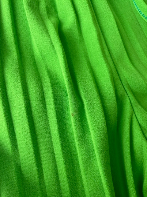 Florence pleated green pants (defective)