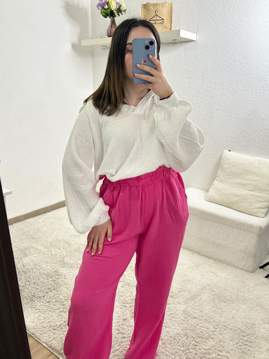 Pantalon gaze de coton Margot